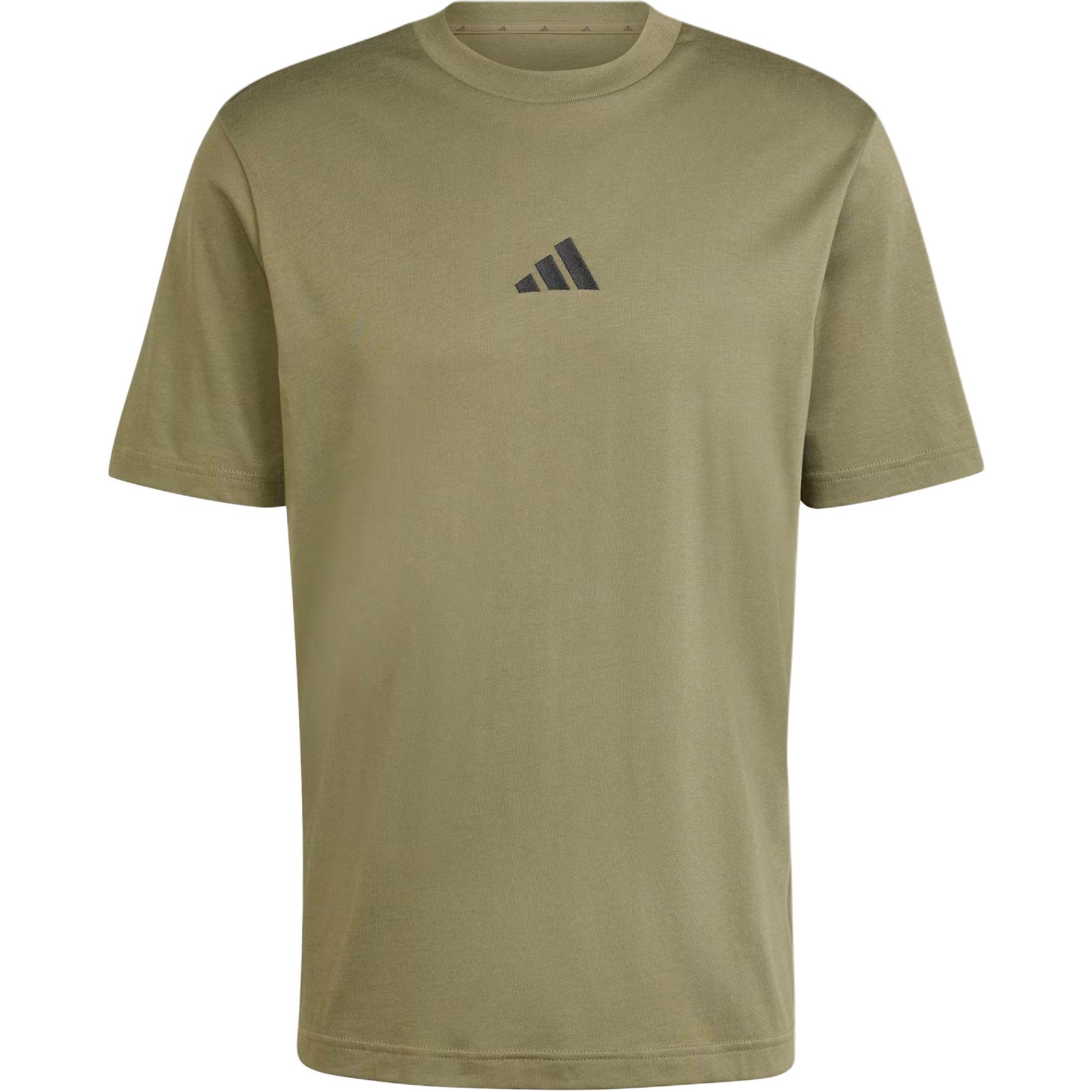 

New Adidas ESSENTIALS T-Shirt Men s Olive Layer JF1097 A/S