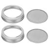 2Pcs Seed Sprouting Jar Filter Lids Stainless Steel Germination Accessory for Regular Mouth