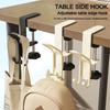 Durable 2-in-1 Fireplace Stocking and Garland Hanger Adjustable Portable Mantle Hooks Multi-functional Table Hook