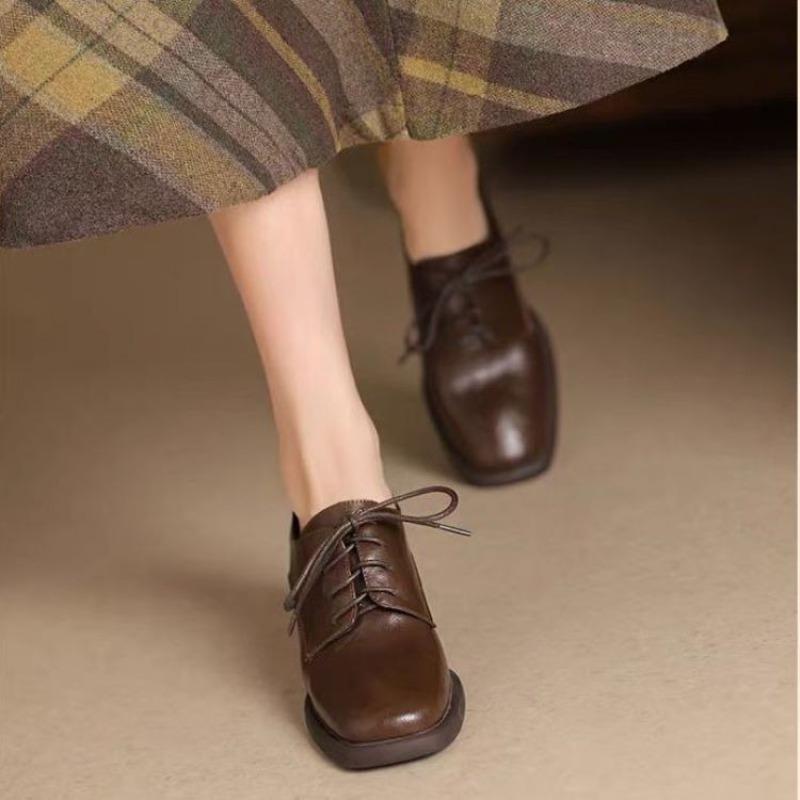 Neuer Stil Schnürschuhe mit spitzer Zehenpartie - Einzelschuh für Damen, Retro Damen High Heels