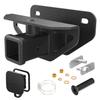 Kit de Receptáculo de Engate para Reboque de Para-choque Traseiro Nilight de 2 Polegadas, Compatível para Jeep Wrangler JK 4 Portas e 2 Unlimited 2007-2018, Com Chicote de Fiação de 4 Pinos