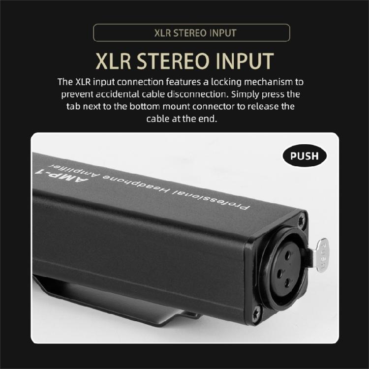 Portable 3.5mm Headphone Amplifier for Microphone Speakers Studio Grade Sound