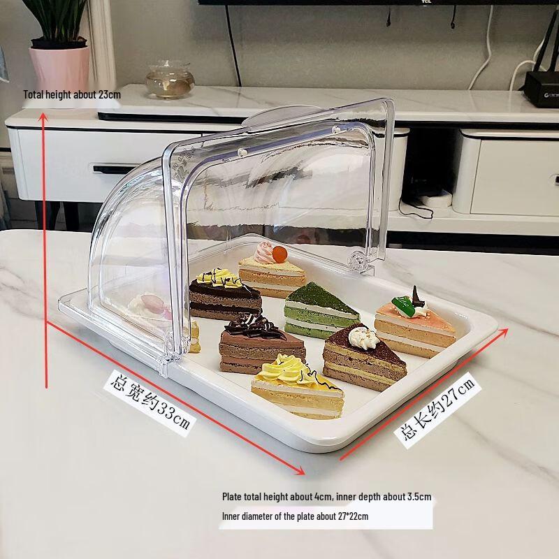 European Style Plastic Fresh-Keeping Display Box with Lid