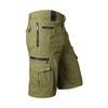 Men's Plus Size Casual Summer Cotton Cargo Shorts with Multi-Pocket Design