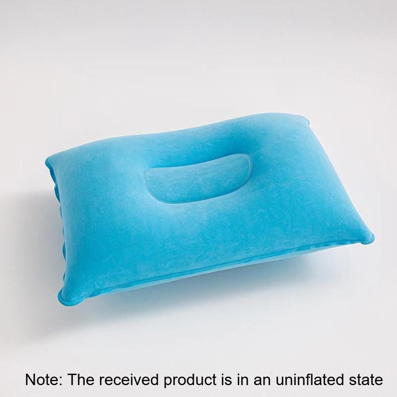 1pc Inflatable Travel Pillow,Portable Ultralight Inflatable Camping Pillow with Neck & Lumbar Support,Blow Up Air Pillow