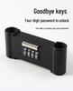 Shear & Pry-Resistant U-Shaped Glass Door Password Lock