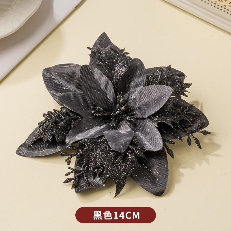 Plastic Christmas Flower Decorations Tree Ornamentation Festive Holiday Party Home Xmas Decoration Supplies