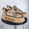 Fashion Men Shoes 2025 Spring Autumn New Fashion Comfortable Height Increase Casual Shoes Vintage Breathable Non Slip Platform Sneakers
