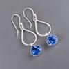 Tanzanite Gemstone 925 Sterling Silver Jewelry Handmade Women's Earrings 1.90" EE-19-1