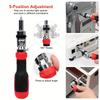 Ratcheting Screwdriver 13-in-1 Multibit Screwdriver All In One Screwdriver Set With Phillips, Flat Head, Torx Security,