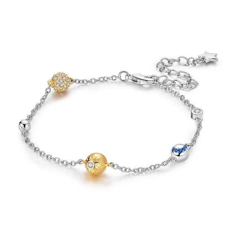 Exquisite Copper Bowknot Pearl Heart Charm Bracelets Sparkling Pavé Circle Bangles For Women Jewelry Diy Fine Gifts