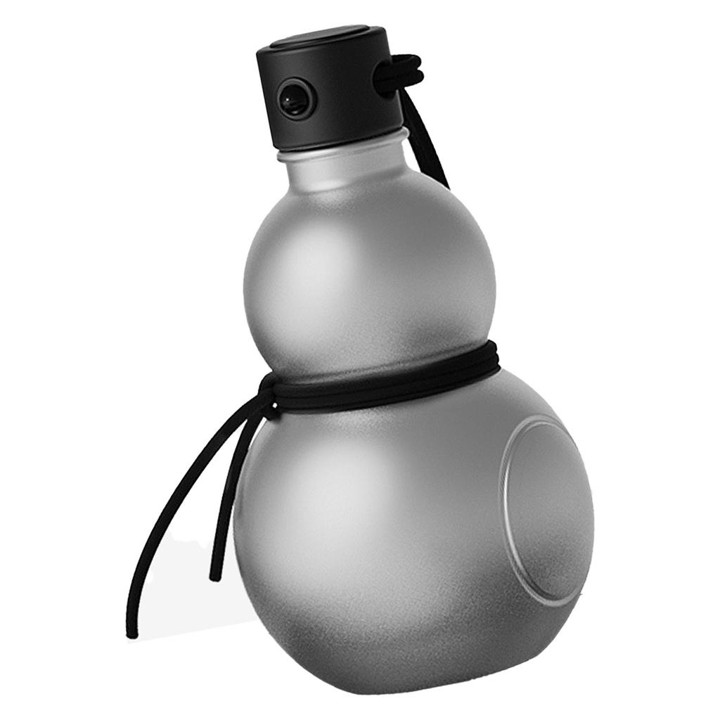 Gourd Water Bottle PCTG Multifunctional Stylish Gourd Drinking Cup Jug for Home and Office Silver