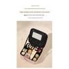 Makeup Bag with Mirror Large Capacity Portable Travel Cosmetic Organizer Handheld Toiletry Case for Women Cosmetic Pouch