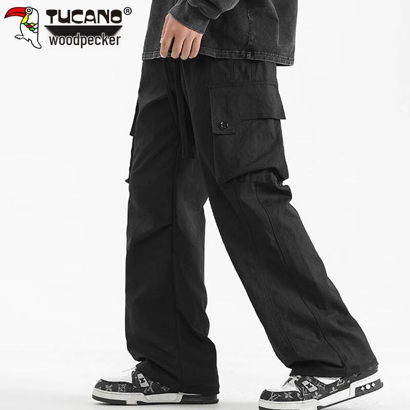 Tucano Men's Winter Loose Straight Cargo Pants
