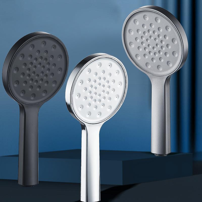 Pressurized Large Panel Large Water Outlet Handheld Shower Fine Hole Booster Home Bathroom Shower Head Set