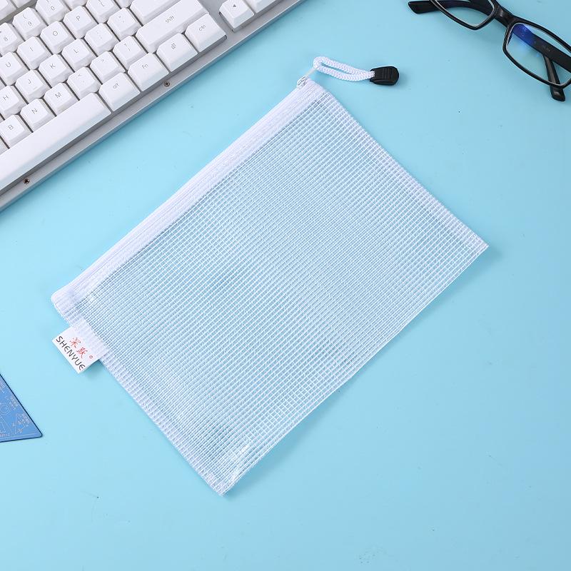 A4 wasserdichte Netz-Reißverschlusstasche: Transparente Schülertasche & Dokumentenaufbewahrung