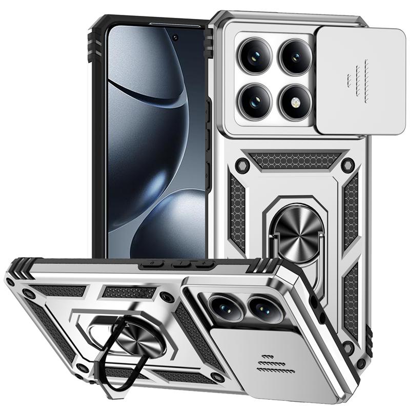 Funda For Xiaomi 14T Pro Armor Car Magnetic Ring Case For Mi 14T Mi14T Xiaomi14T 14 T Pro 14TPro 5G Slide Lens Protection Cover
