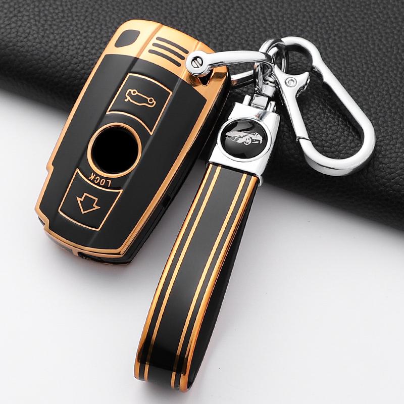 New Soft Tpu Car Key Case Cover Shell For Bmw E60 E61 E70 E81 E87 E90 E91 E92 X1 X5 X3 1 3 5 6 Series Z4 Keychain Accessories