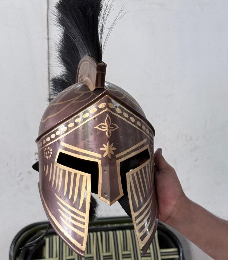 300 Wearable Spartan Helmet Medieval Leonidas Antique Greek Knight Corinthian
