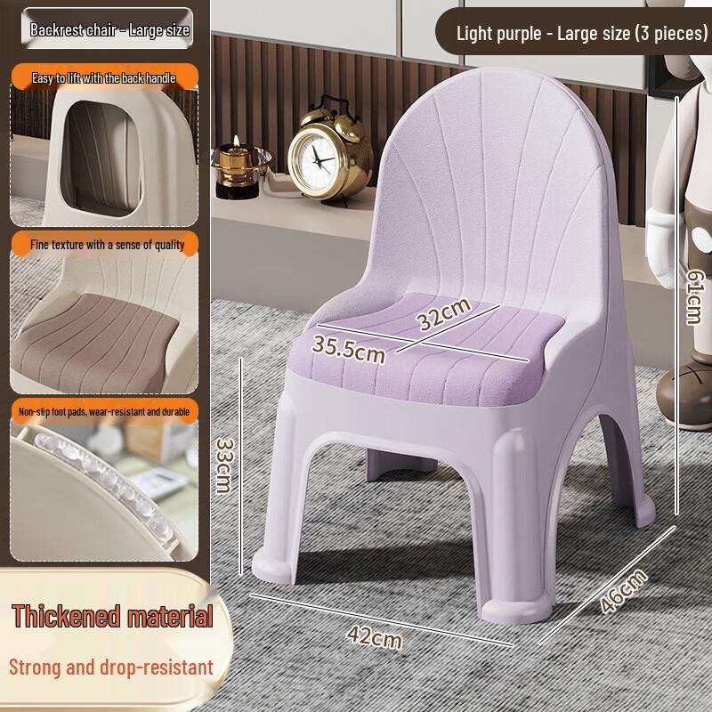 Yeya Thickened Stackable Plastic Stool