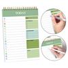 Twin Wire Binding Planner Notebook 104 Pages 5.5x8.66Inch Portable Journal Daily Planner Writing Notepads For Planning