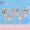 5Pcs/Lot Cake Topper Creative For Baby Shower Birthday Party Wedding Celebration Cake Decoration Star Heart Cupcake Insert