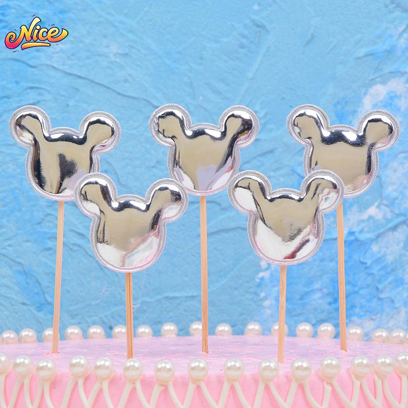 5Pcs/Lot Cake Topper Creative For Baby Shower Birthday Party Wedding Celebration Cake Decoration Star Heart Cupcake Insert