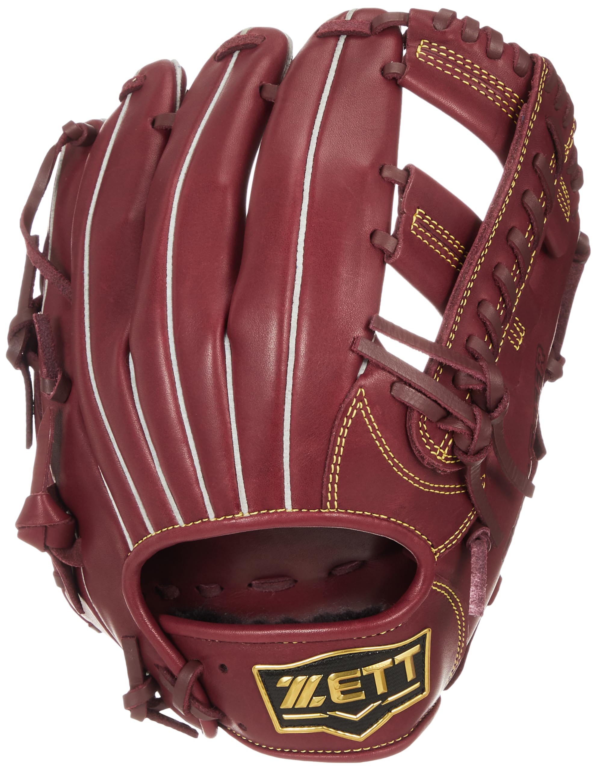 

ZETT Soft Steer Baseball Bordeaux Brown BRGB35520 Glove, All-Around, (4000), Right-Handed Throw,
