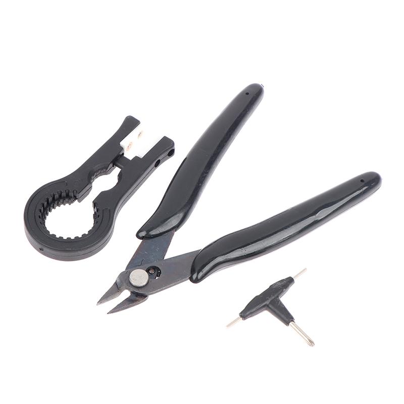 Mini Vape Tool Kit Bag Ceramic Tweezers Pliers Wire Vape Band Coil Jig Cotton Diy Multifunction Tool