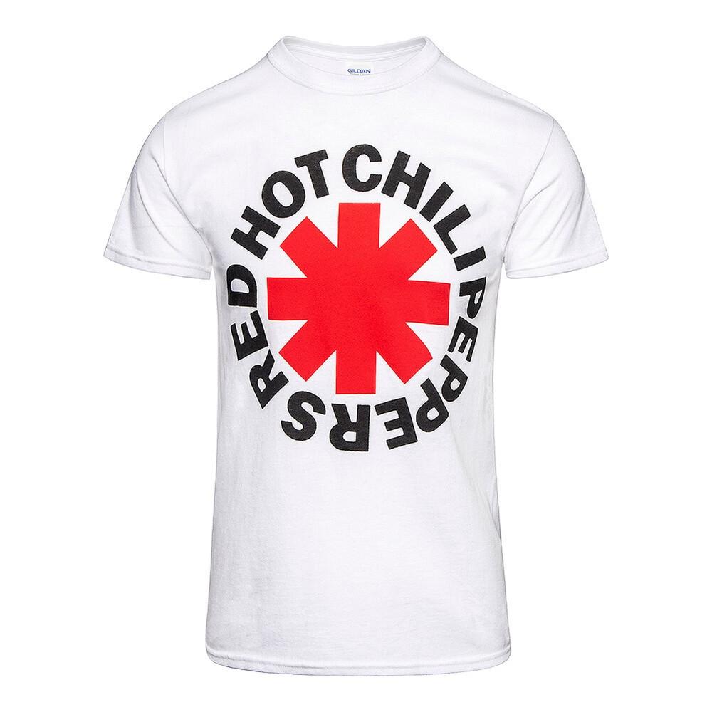 Red Hot Chili Peppers T-Shirt Logo Rock Band Official White New