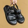 Fashion Women Sandals Summer New Fashion Open Toed Flat Comfortable Platform Non Slip Buckle Strap Outdoor Beach Shoe Sandalias De Mujer