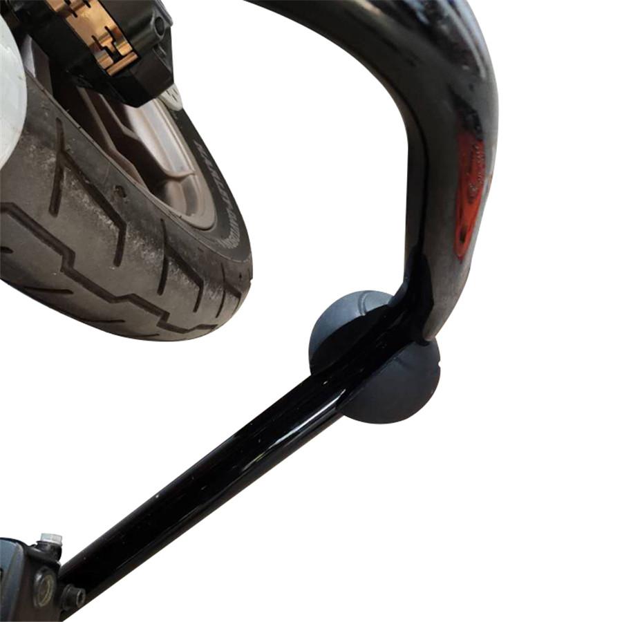 2PCS Motorcycle Crash Bar Guard Ball Black Rubber Protector Squeeze On 24mm-32mm