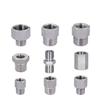 M14 M20 1/4 3/8 1/2 BSP Male Female Reudcer Nipple 304 Stainless Steel Pipe Fitting Connector Water Gas Oil Pressure Gauge