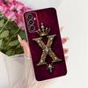 Für Samsung Galaxy M13 Hülle SM-M135F Cover Niedlicher Buchstabe Krone Weiche Dünne Capa Silikon Rückseite Für Samsung M23 M33 M53 5G Funda