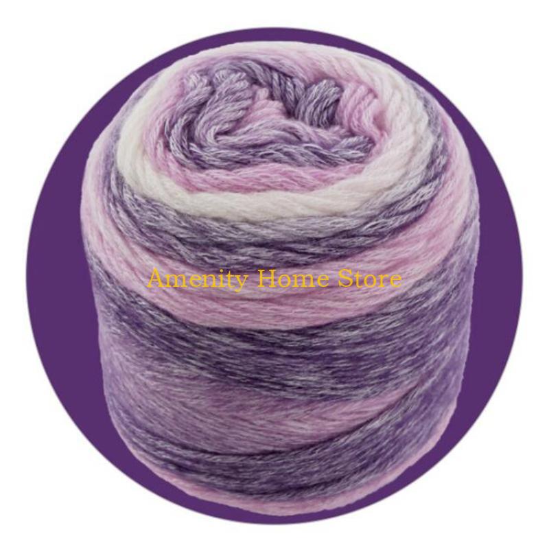 

F26C Segmented Staining Cashmere Wool Yarn Cake Thread DIY Wool Crocheting Material