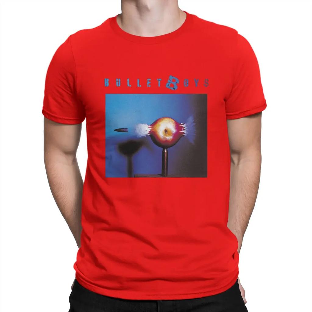 Gun Man's TShirt Bulletboys Crewneck Tops 100% Cotton T Shirt Funny Top Quality Birthday Gifts