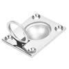 316 Stainless Steel Marine Flush Lift Buckle Ring 48x38mm Silver Flush Ring Pull Handles Square Square Floor Pull Handle