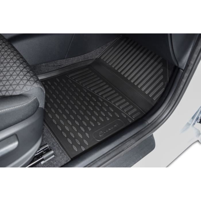 Tapis De Sol En Caoutchouc 3D Exclusive - J&J AUTOMOTIVE - Kia Cee'D 2018 - Noir - Antidérapant - Sur Mesure