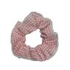 Hair ties with lattice print for women, elastic hair bands with sweet grid, ponytail holder, Harajuku hair accessories for girls