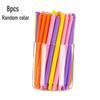 Renkli Spiral Bükülebilir Pipetler 6mm Yeniden Kullanılabilir Gıda Sınıfı Plastik Pipet Doğum Günü Partisi Ev Seyahat İçin Esnek İçme Pipetleri