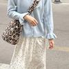 Leopard Print Polka Dot Women's Bucket Shoulder Bags Soft Plush Commuter Ladies Crossbody Bag Simple Female Handbags Tote