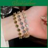 Fashion Geometric Zircon Gold Plated Bracelet For Women Gift Elegant Jewelry