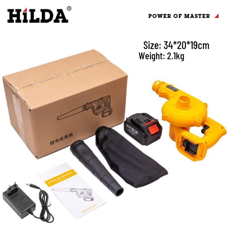 Brushless Turbocharged Lithium Blower: Rechargeable Hair Dryer & Industrial Dust Collector