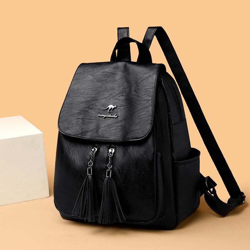 Ny Amerikansk Trendy Nisjedesign Tyverisikker Ryggsekk Stor Kapasitet Fasjonabel Dameveske