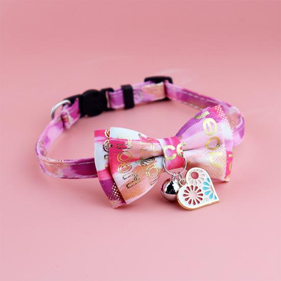 Pet Collar Comfortable Decorative Adjustable Kitten Supplies Bells Bright Necklace for Kitty