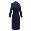 Troloman New Chinese Style Professional Long-Sleeve Dress