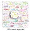 100 sheets inspirational english sentences cd-1569, 1570h