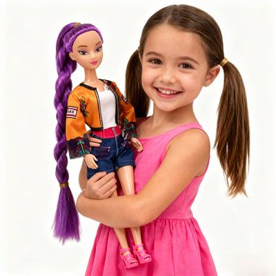 #@ Poupées Jouets Kpop Chasseurs de Démons Figurine d'Action Jouet Rumi Mira Zoey Belle Princesse Poupées Bébé Fille Jouet en Plastique DIY pour Filles