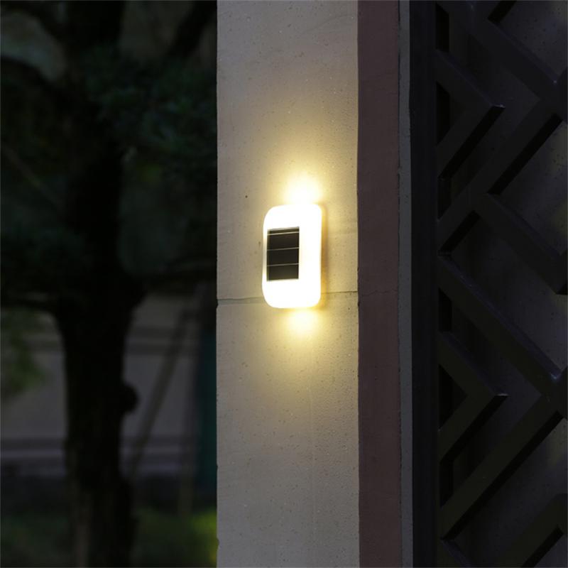 LED Solar Stair Light Waterproof Outdoor Garden Passage Courtyard Guardrail Step Light Landscape Lamp Garden Accessories