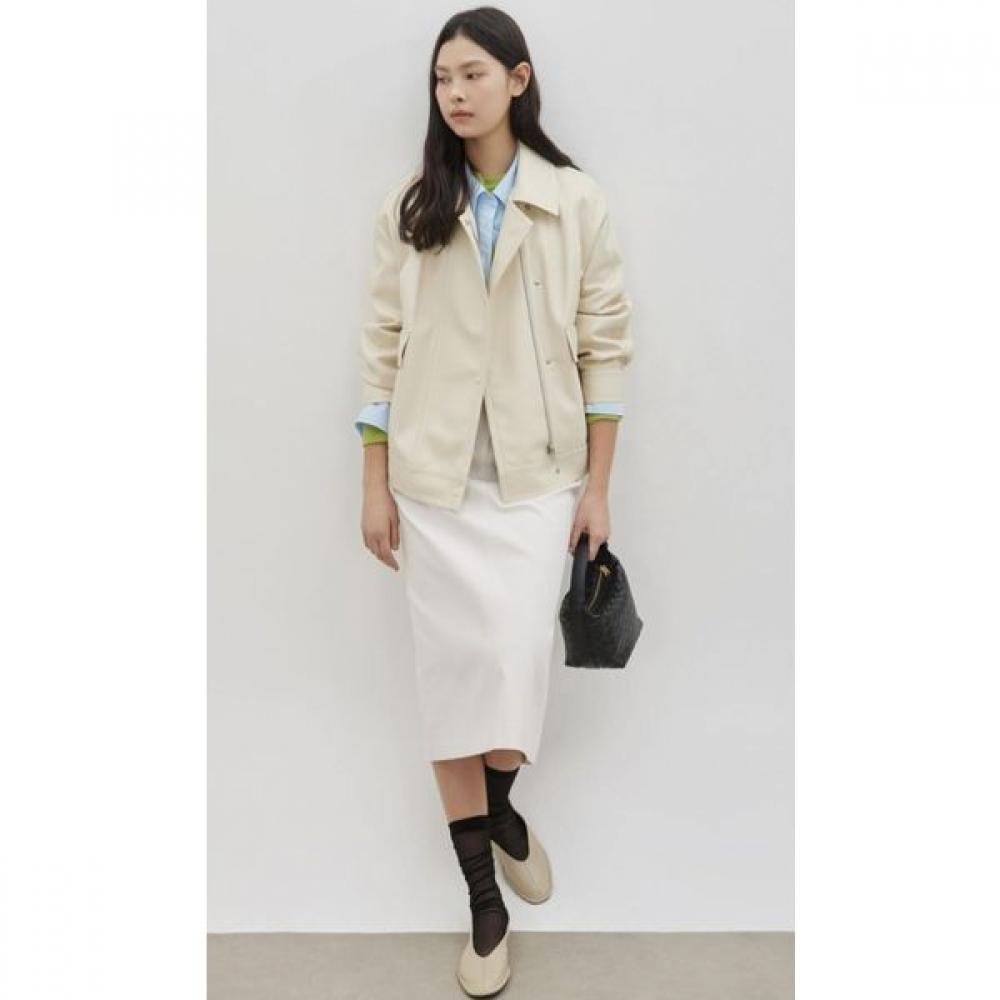Cc Collect Stand Collar Leather Blouson Jacket  C261psf511 